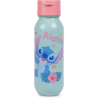 Botella Cantimplora Stitch Aloha Plástico 500 ML