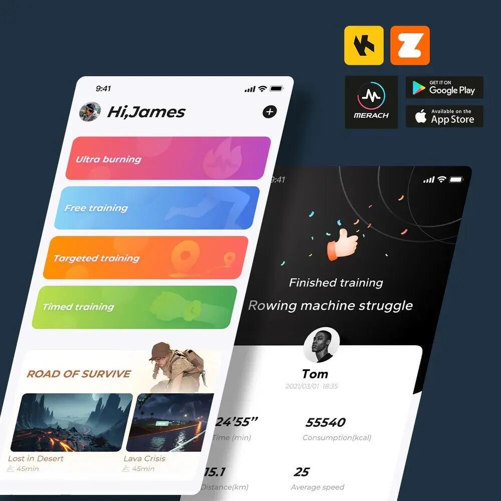 Magnetický veslovací trenažér Q1S Pro 4/7