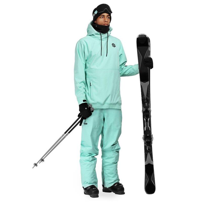 Pantaloni de snowboard pentru bărbați P1 Glacier Turcoaz