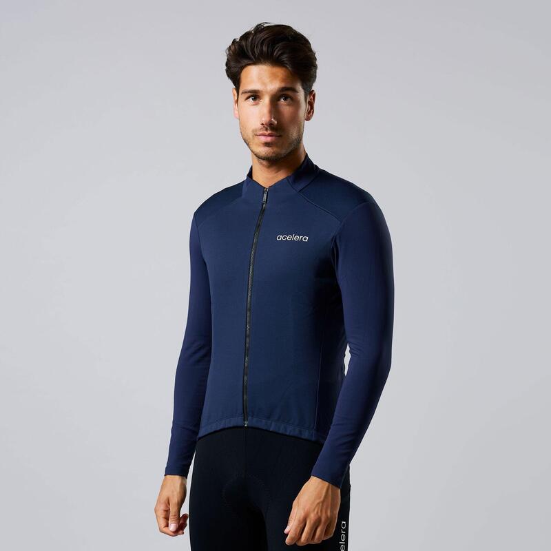 Intermediate Tricou Mânecă Lungă Termo Fleece Ciclism Antivânt
