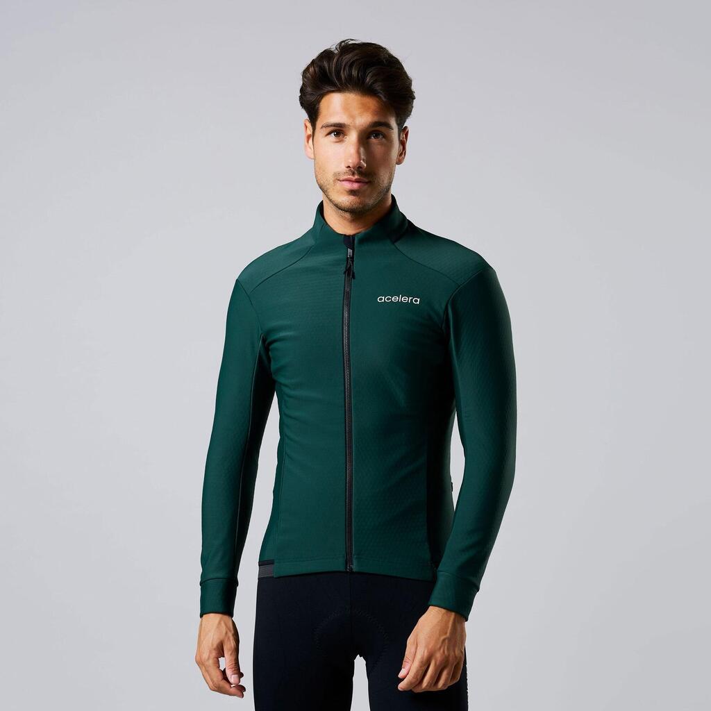 Intermediate Men's Deep Winter Thermo Cycling Jacket Jersey Waterproof Windproof