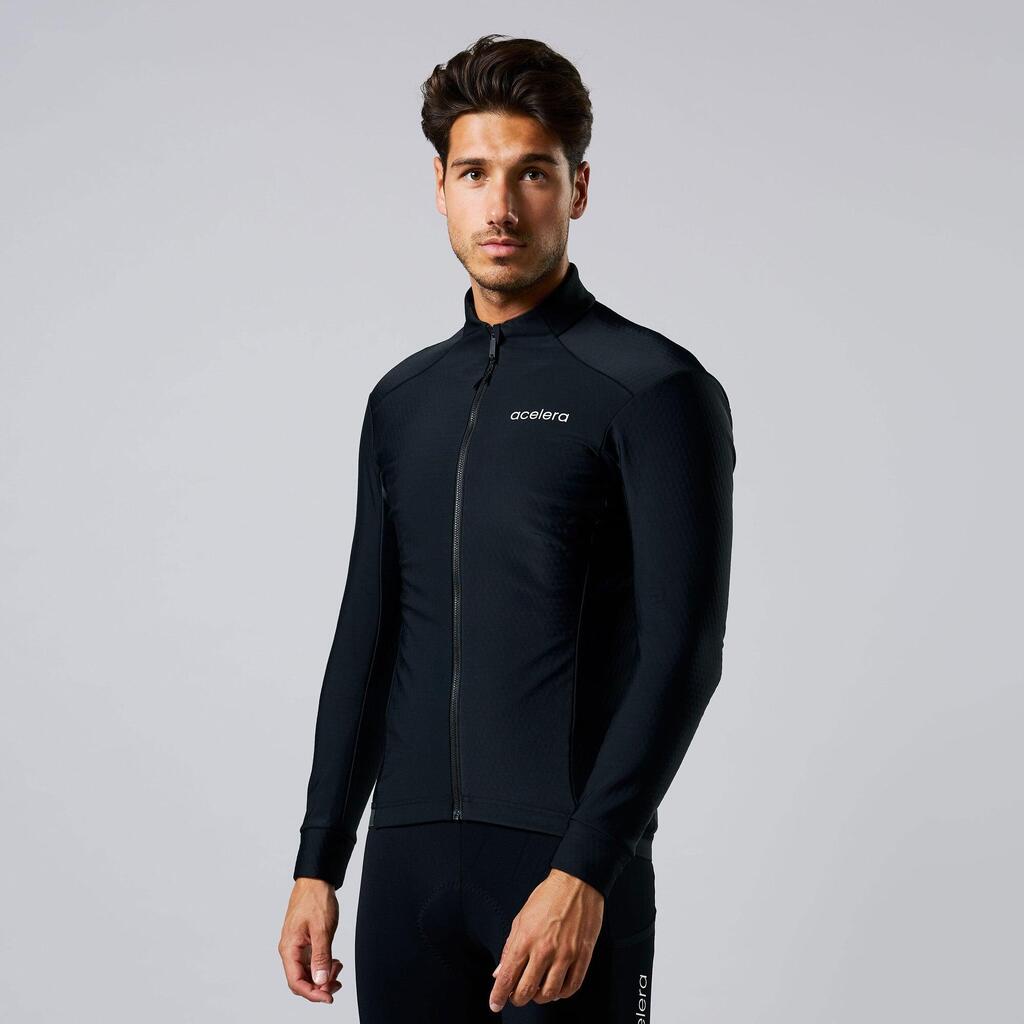 Intermediate Men's Deep Winter Thermo Cycling Jacket Jersey Waterproof Windproof