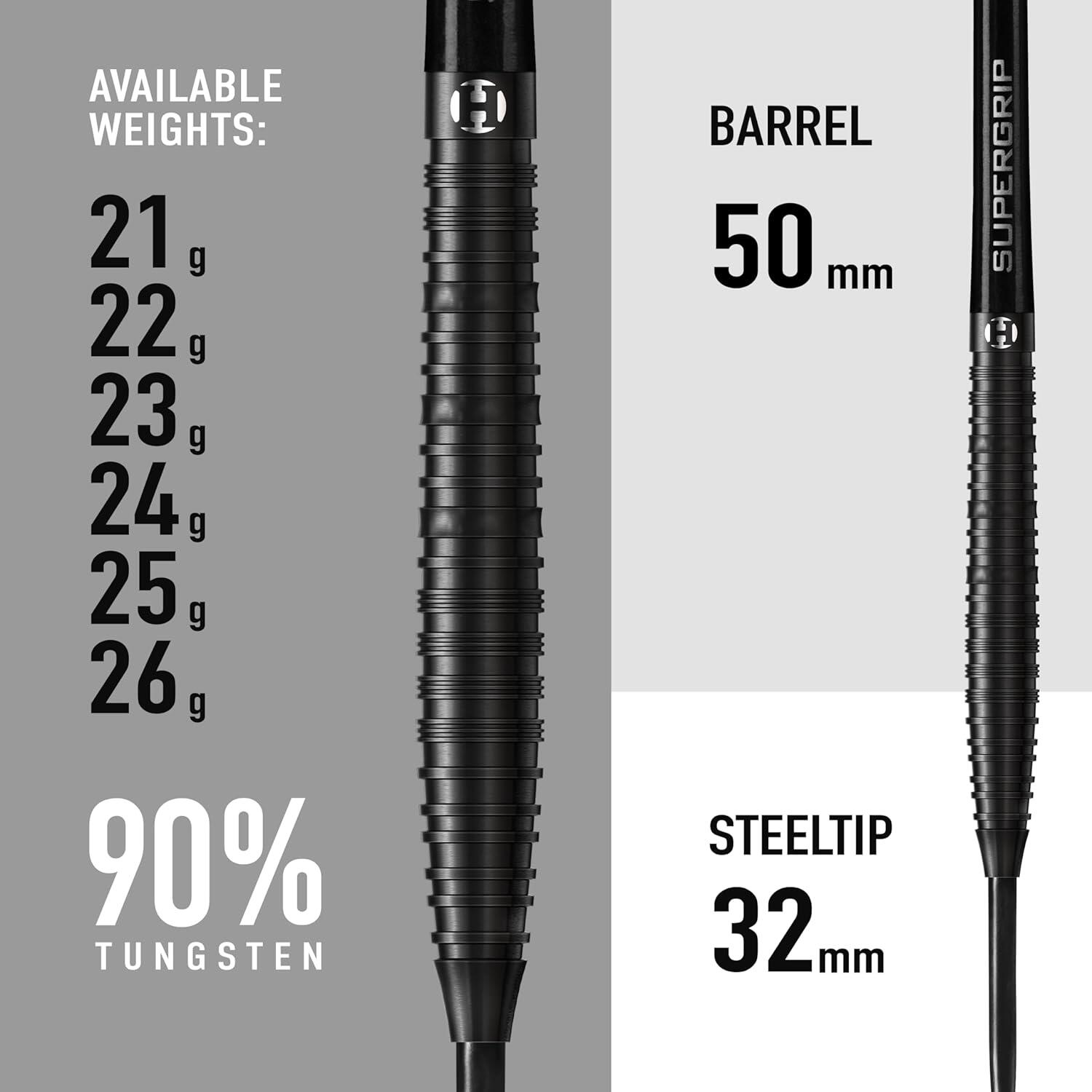 NX90 Black Edition 90% Tungsten Dartpijlen 3/6