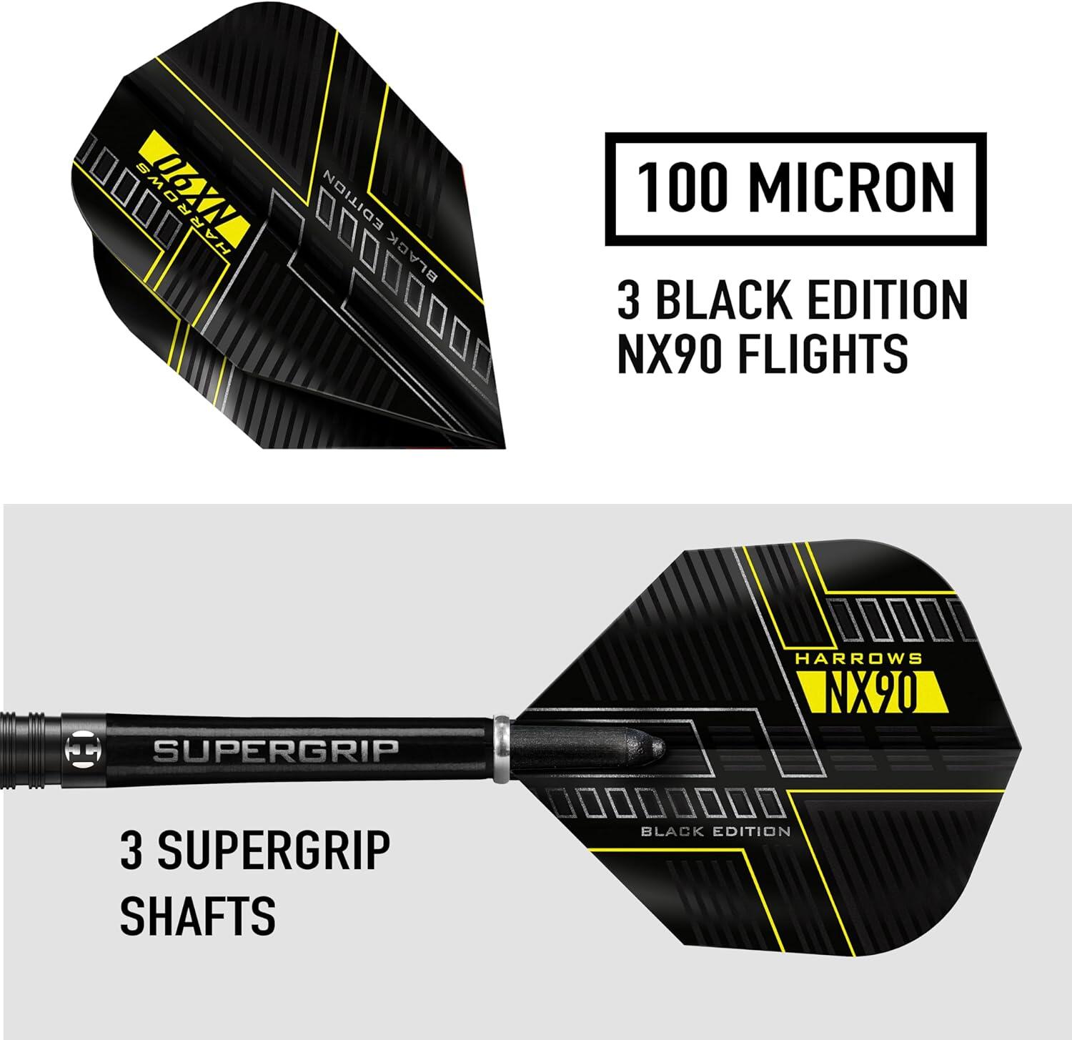 NX90 Black Edition 90% Tungsten Dartpijlen 4/6