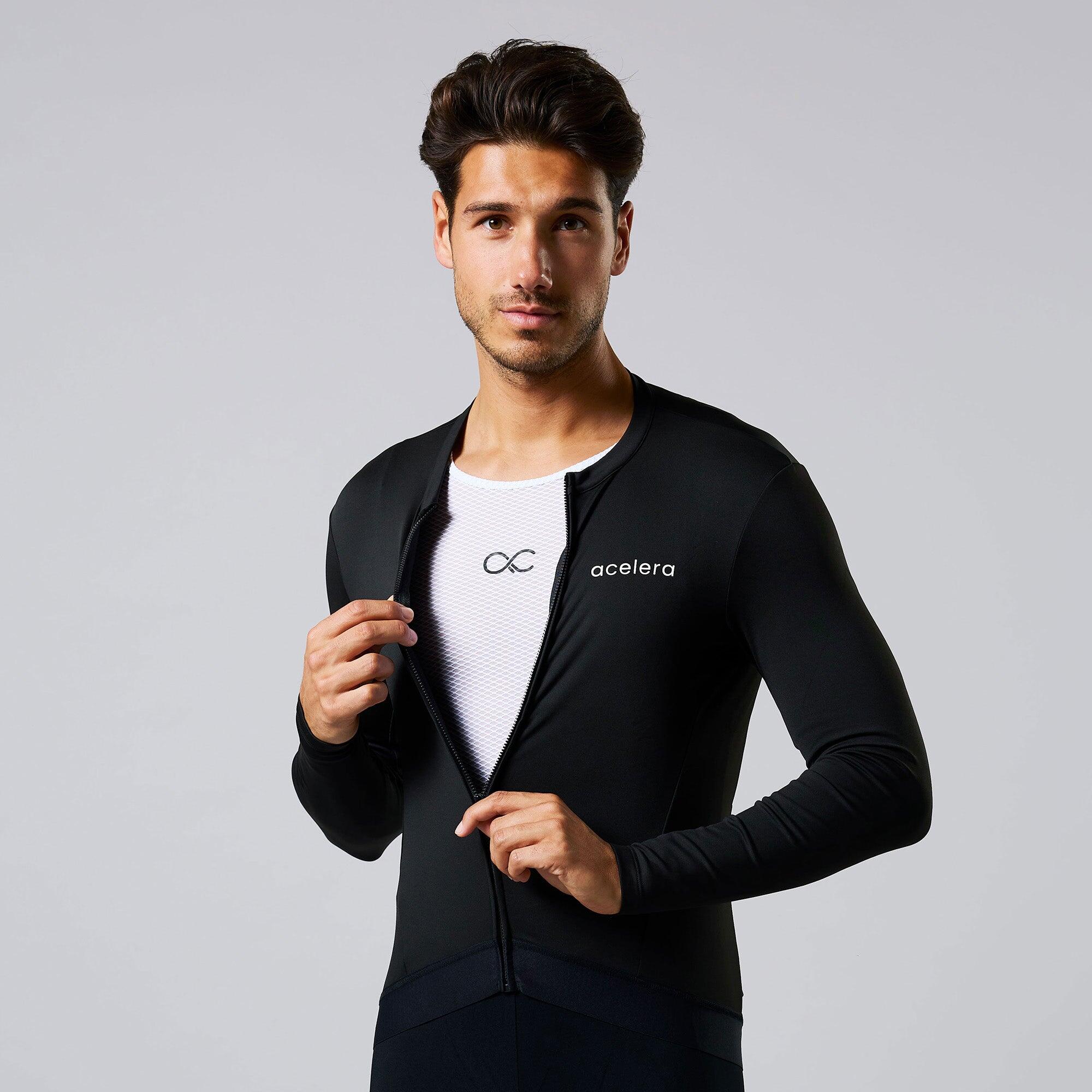Professional Hombre Maillot ciclismo termo polar manga larga 3/6