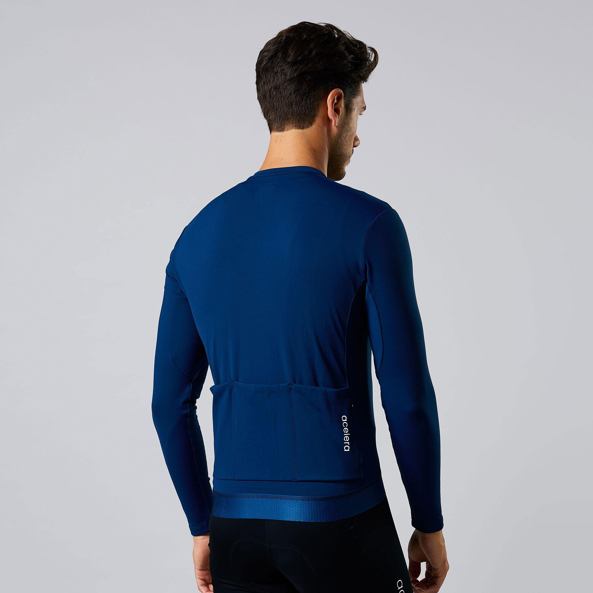 Professional Homme Maillot vélo thermo polaire manches longues 2/6