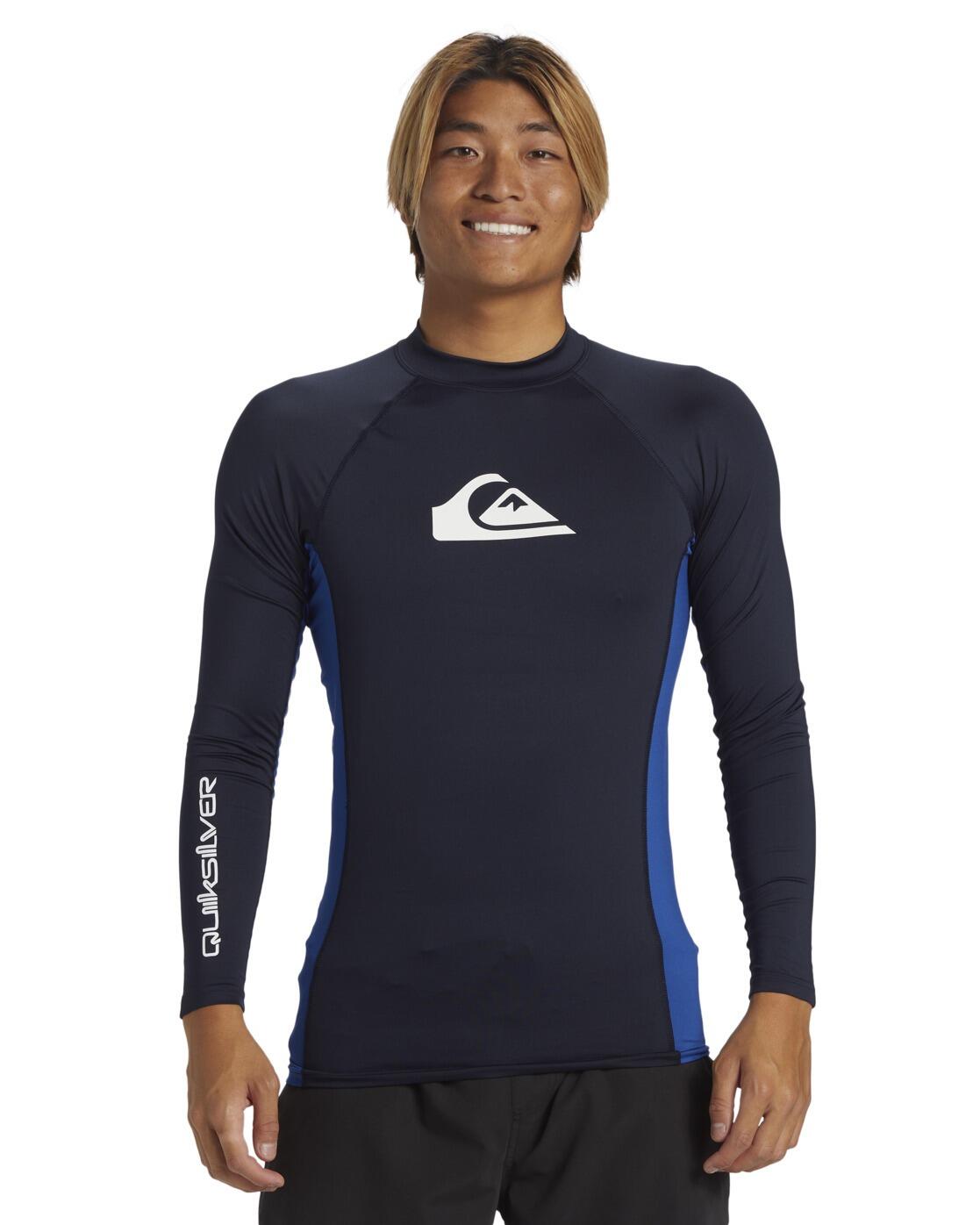 UPF 50 Surf T-Shirt met Lange Mouwen EVERYDAY Blau Heren 3/4