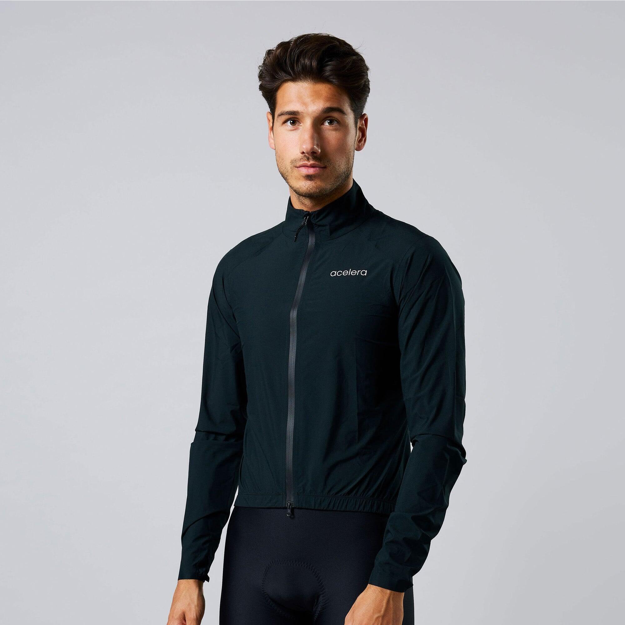 Acelera - Professional Veste De Pluie Homme Imperméable Respirante Veste Vélo Cyclisme - Coupe-pluie - Noir - Decathlon