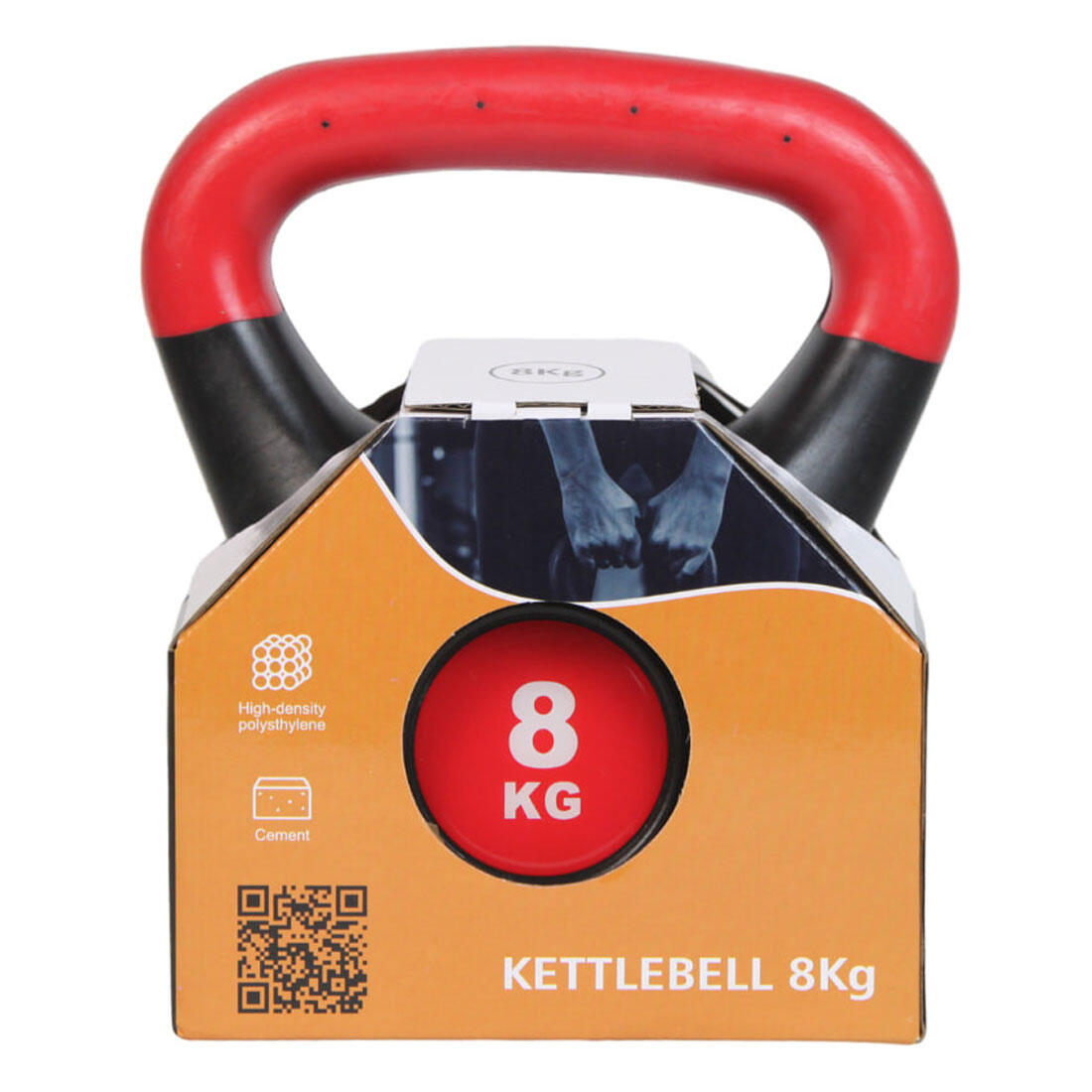 Kettlebell 8 kg rivestita in polietilene 4/6