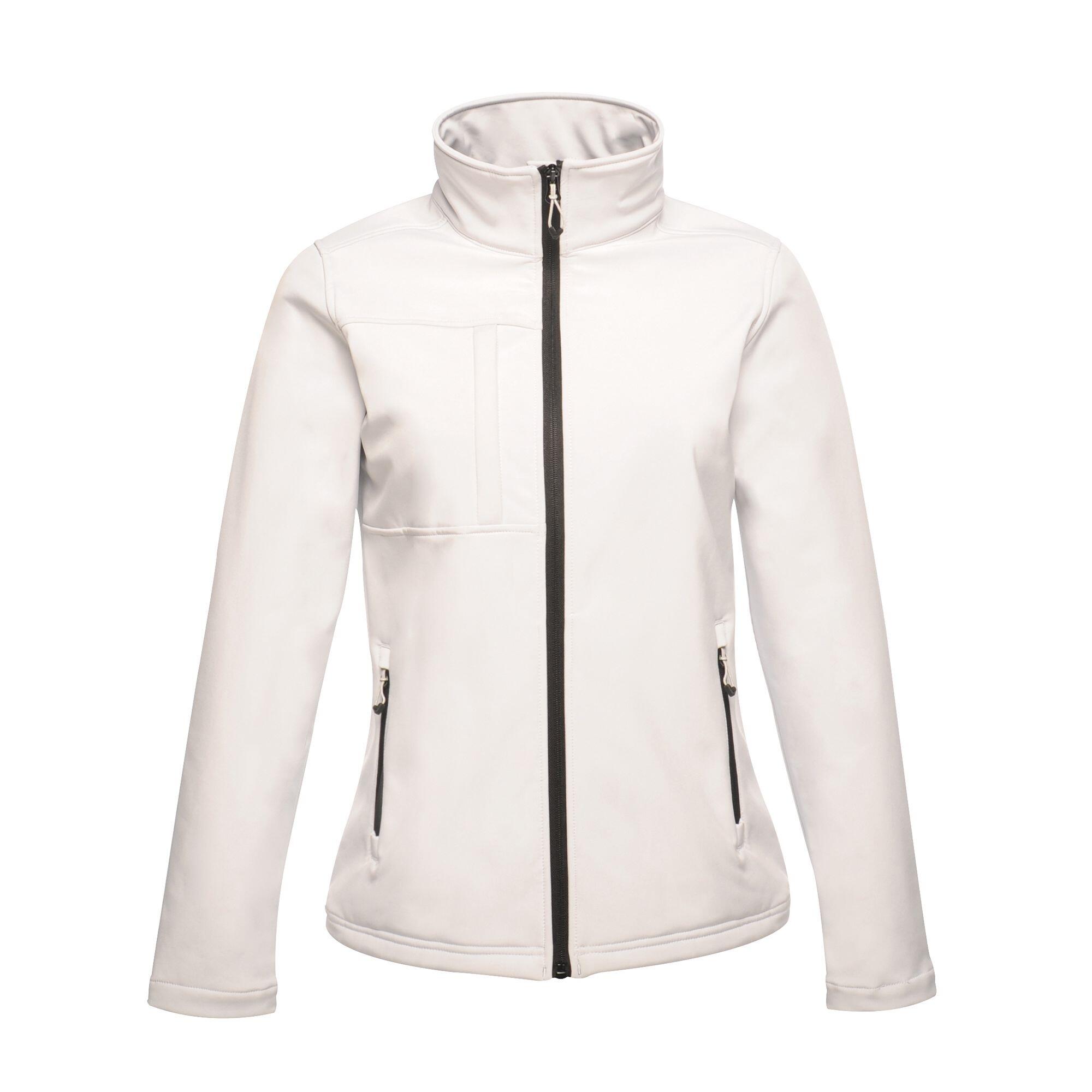 Professional Womens/Ladies Octagon II Waterproof Softshell Jacket (White/Light 1/4