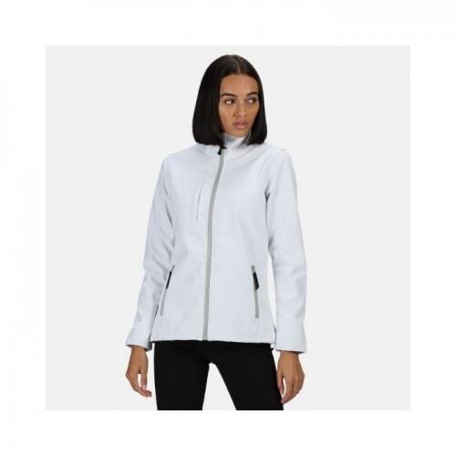 Professional Womens/Ladies Octagon II Waterproof Softshell Jacket (White/Light 2/4