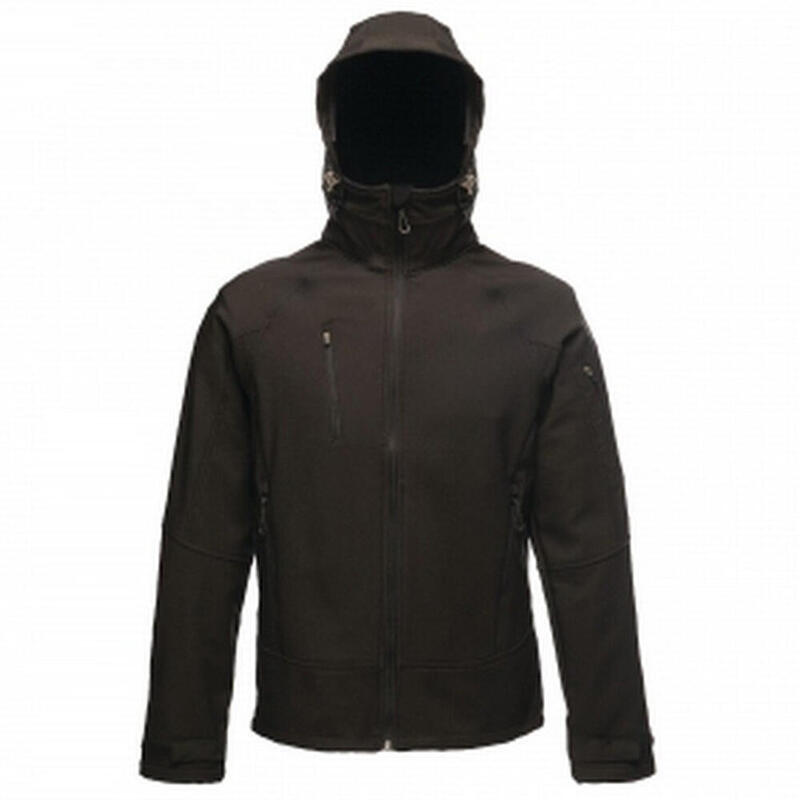 Jacke Powergrid, dreilagig Herren Schwarz/Schwarz