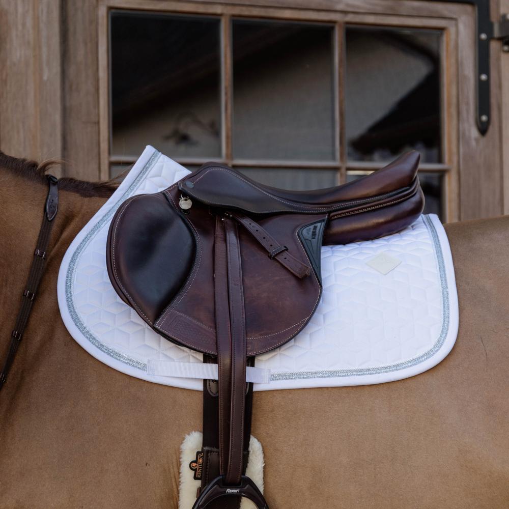 Saddle Pad glitter rope show jumping white/white 5/5