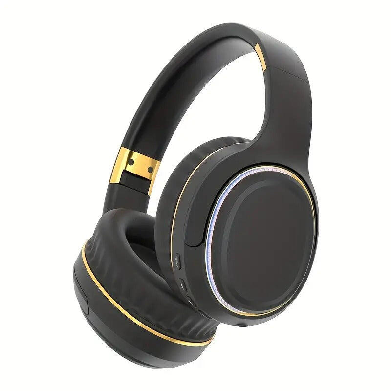 NNETM Wireless Headset with RGB Lights and Foldable Design