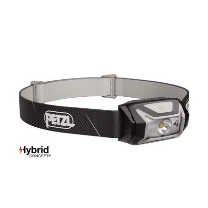 Czołówka PETZL Tikka 350 lm czarna kompaktowa hybrydowa AAA i CORE IPX4