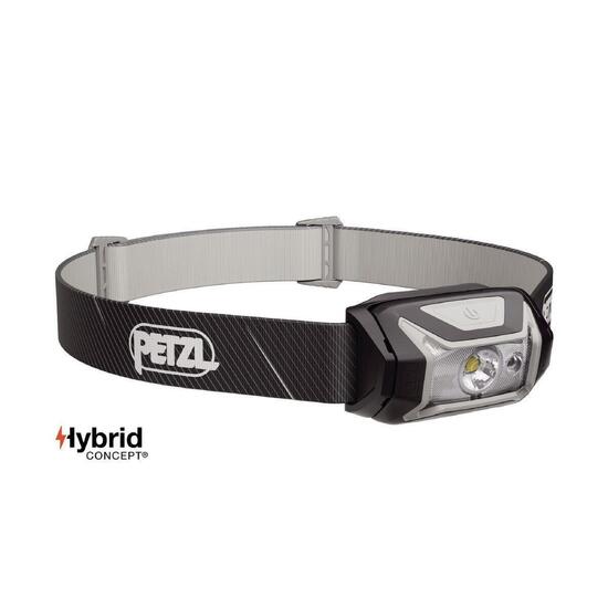 Czołówka PETZL Tikka 350 lm czarna kompaktowa hybrydowa AAA i CORE IPX4