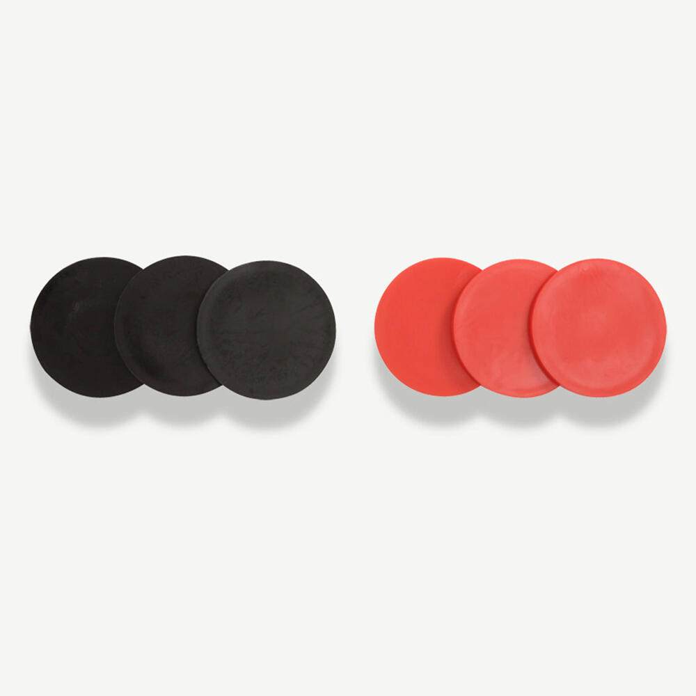 Wooden Mega 4 Spare Counter Pack (3 Red + 3 Black) -- YG3242CP