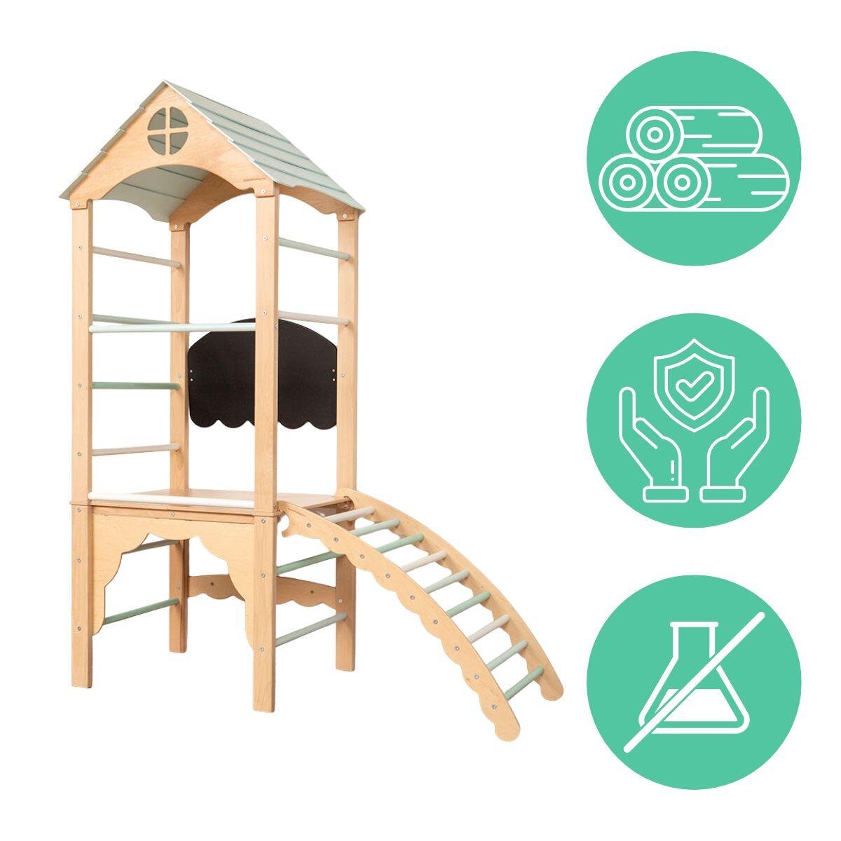 Parco giochi a torre - legno 4/7