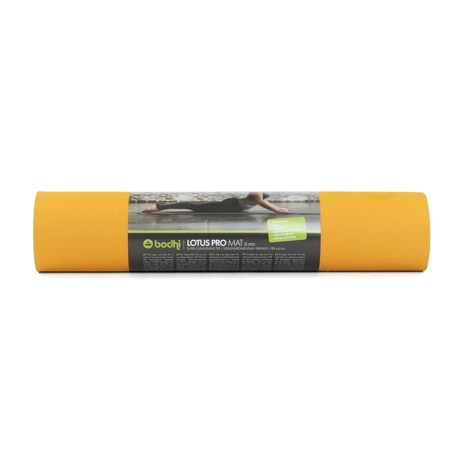 Tappetino yoga antiscivolo Bodhi Lotus Pro da 6 mm 7/7