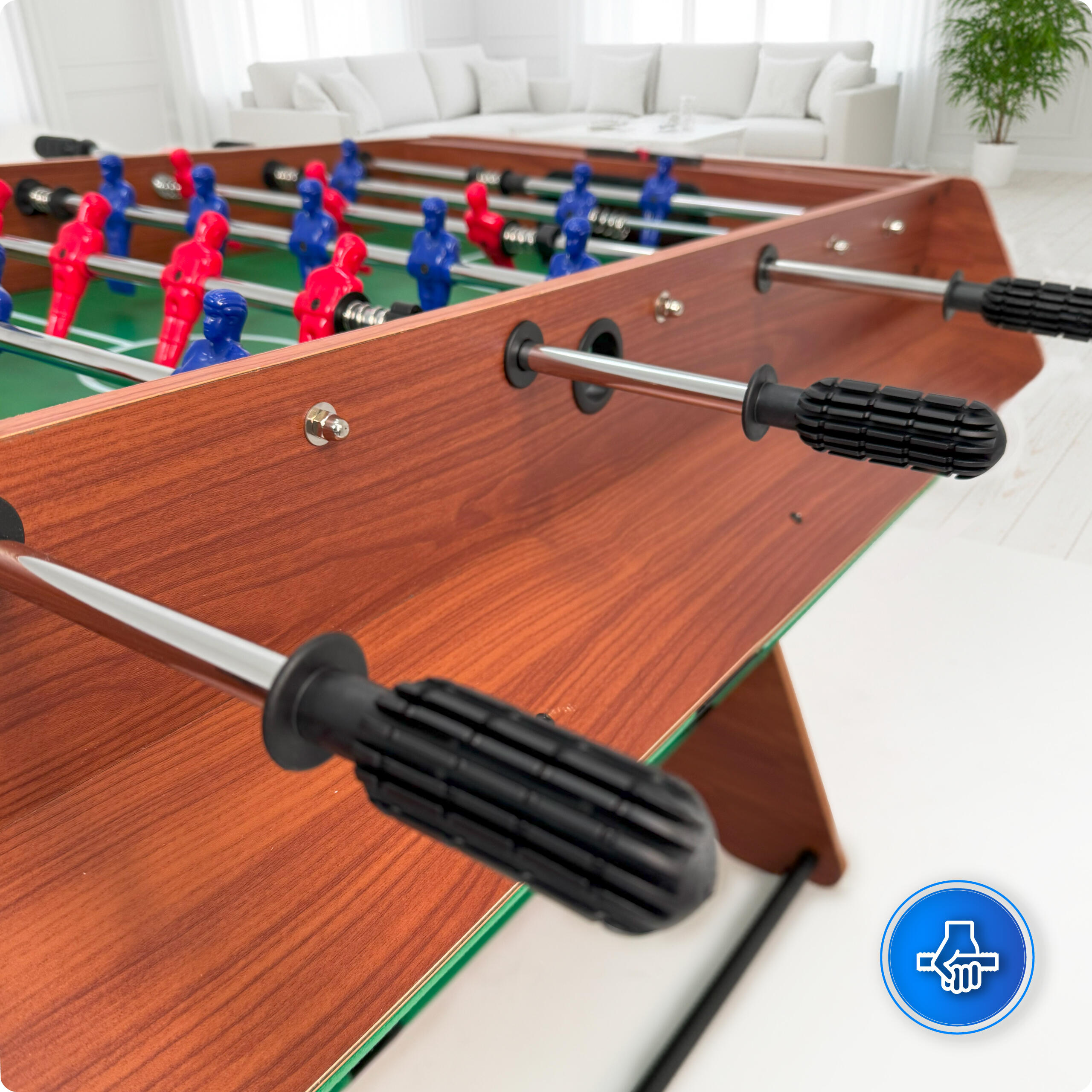 Table de billard, air hockey et football de table THUNDER SMART 3-en-1 rotative 7/7