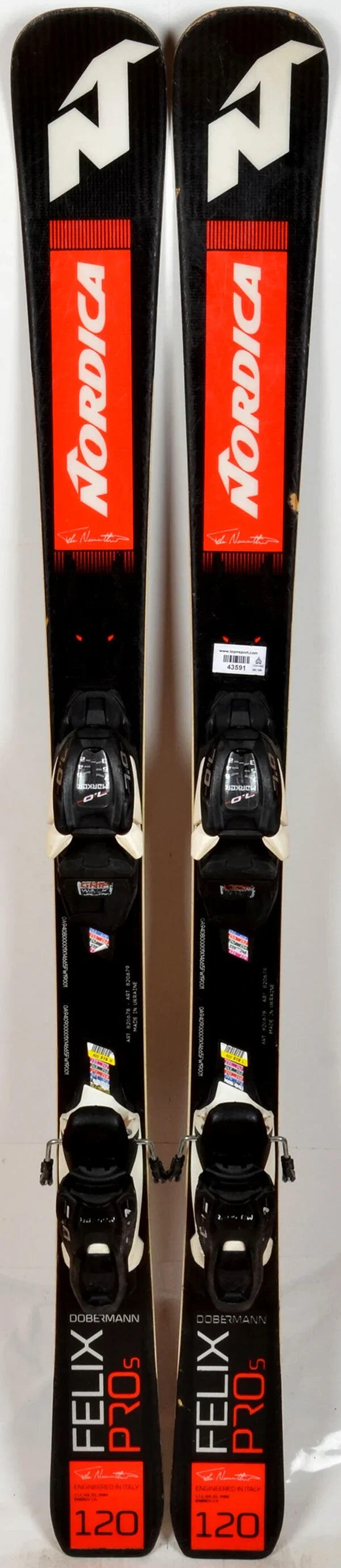 NORDICA RECONDITIONNE - Skis junior Nordica FELIX PRO S black - BON
