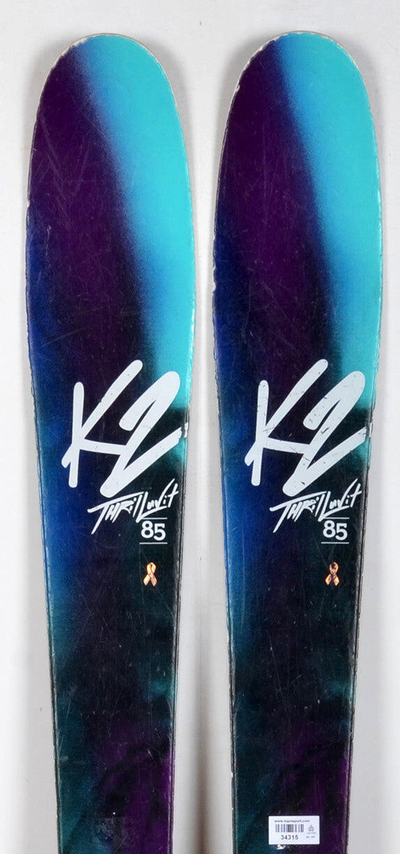 K2 RECONDITIONNE - Skis K2 THRILLUVIT 85 - BON