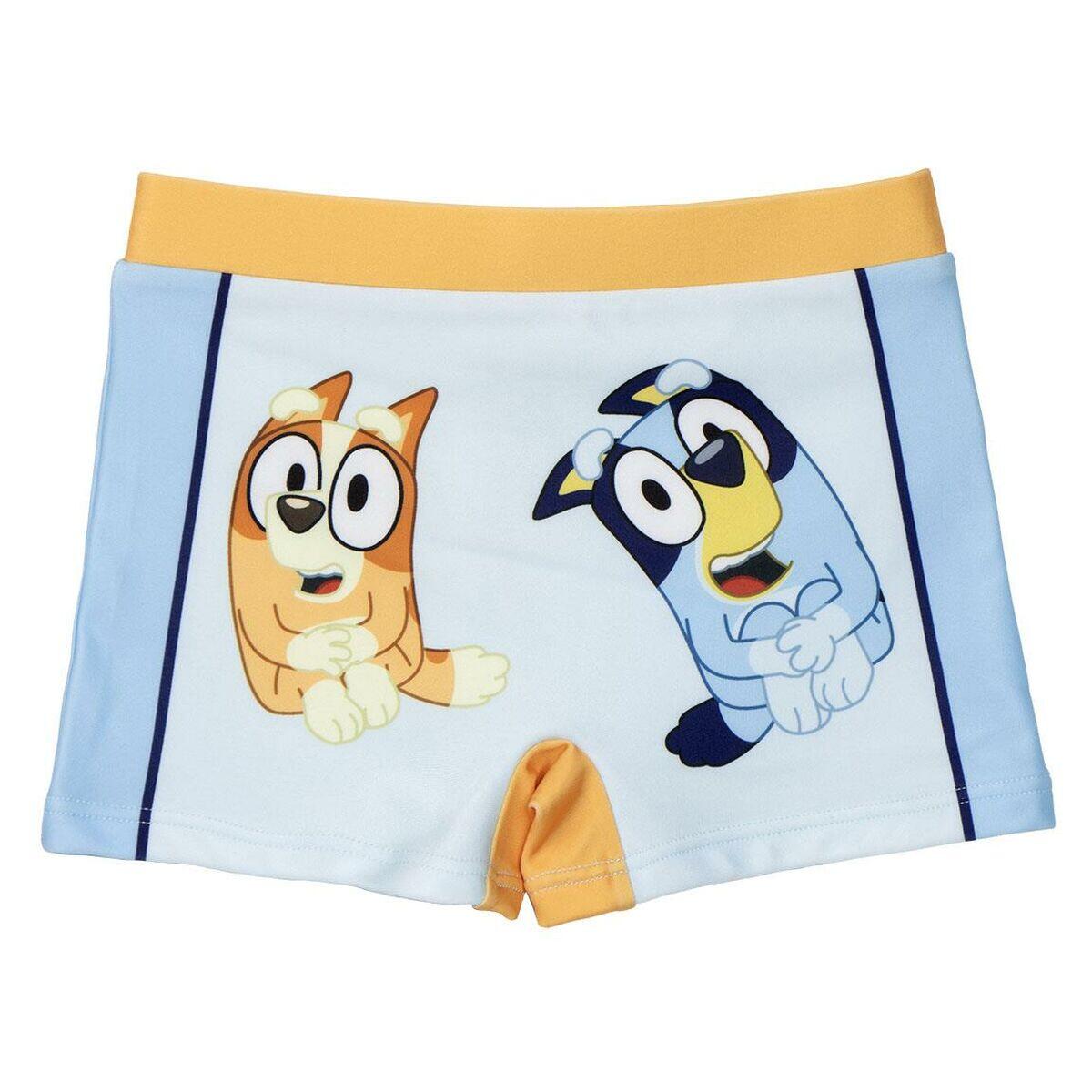 Calções de Banho Boxer para Meninos Bluey Azul Claro 1/4