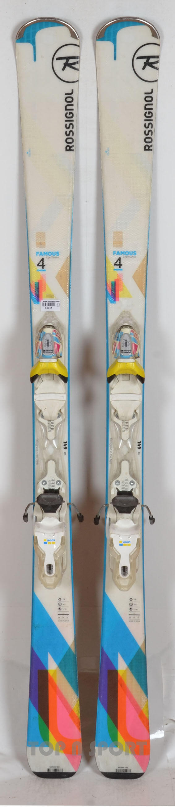 RECONDITIONNE - Skis Rossignol FAMOUS 4 - BON 2/5