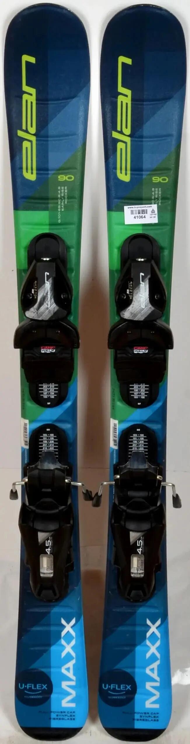 RECONDITIONNE - Skis junior Elan MAXX green - BON 2/5