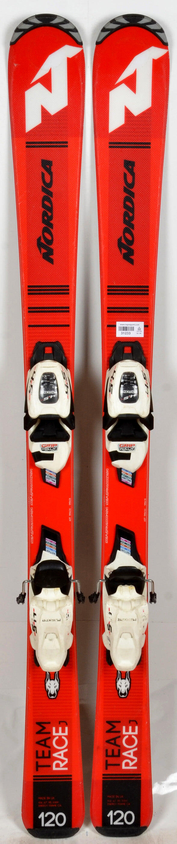 RECONDITIONNE - Skis junior Nordica TEAM J RACE FDT - BON 3/5