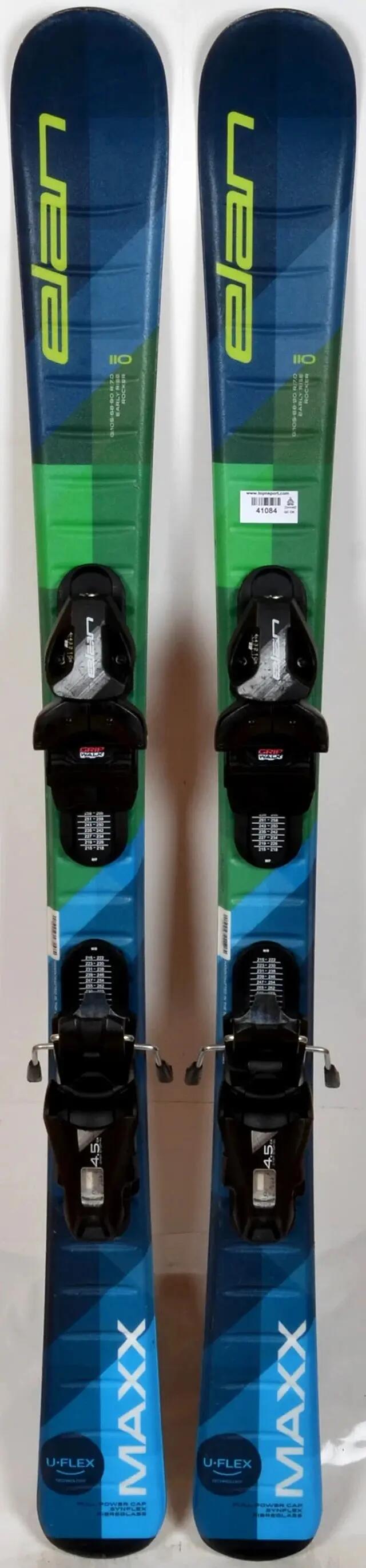 RECONDITIONNE - Skis junior Elan MAXX green - BON 4/5