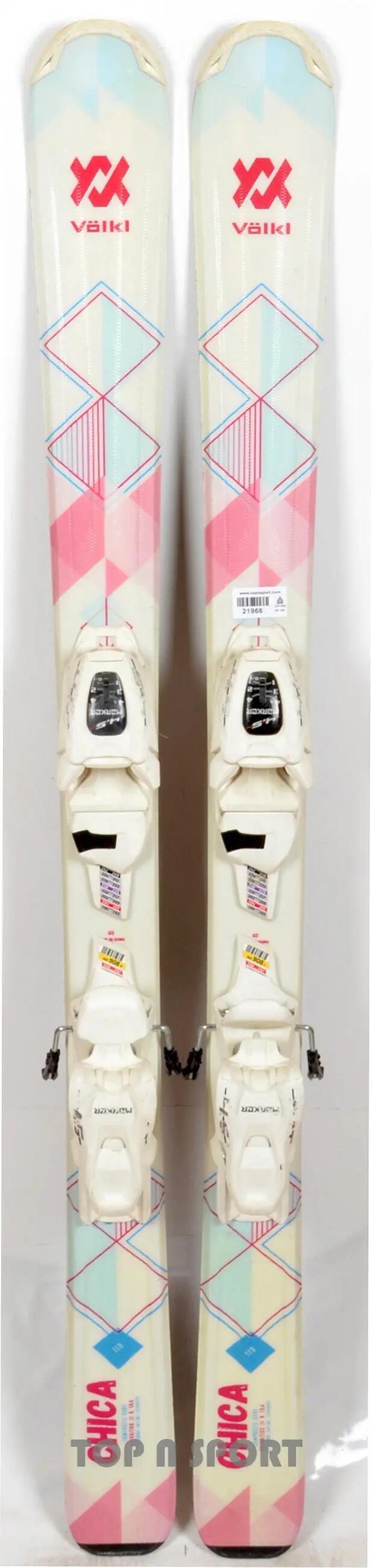 RECONDITIONNE - Skis junior Völkl CHICA white / multi - BON 1/1