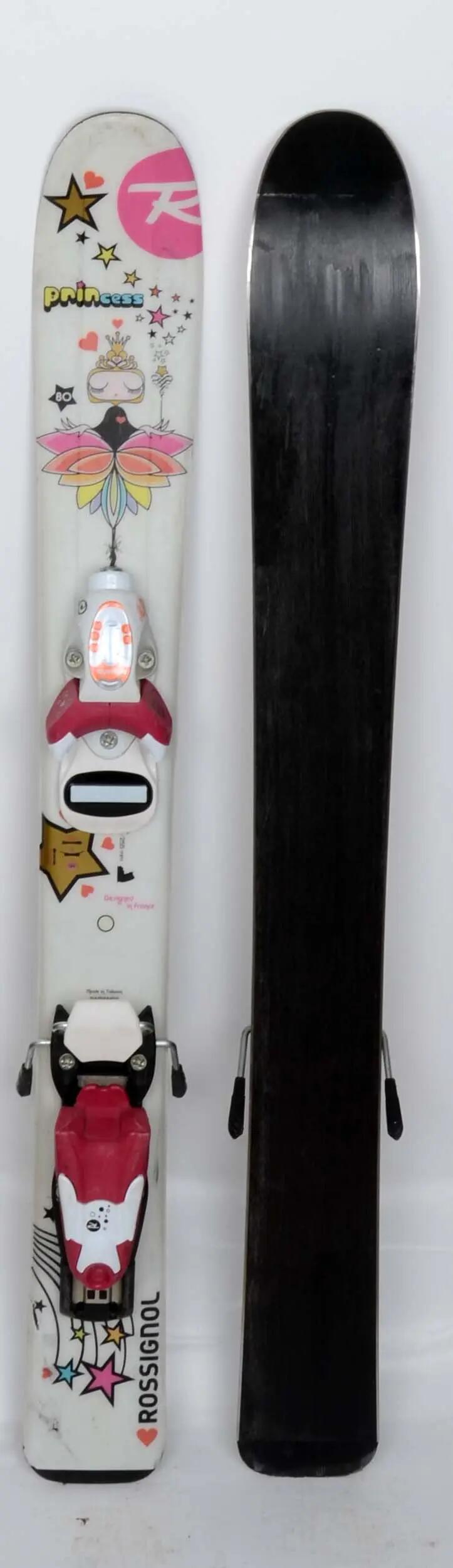 RECONDITIONNE - Skis junior Rossignol PRINCESS - Skis d'occasion Junio - BON 2/3