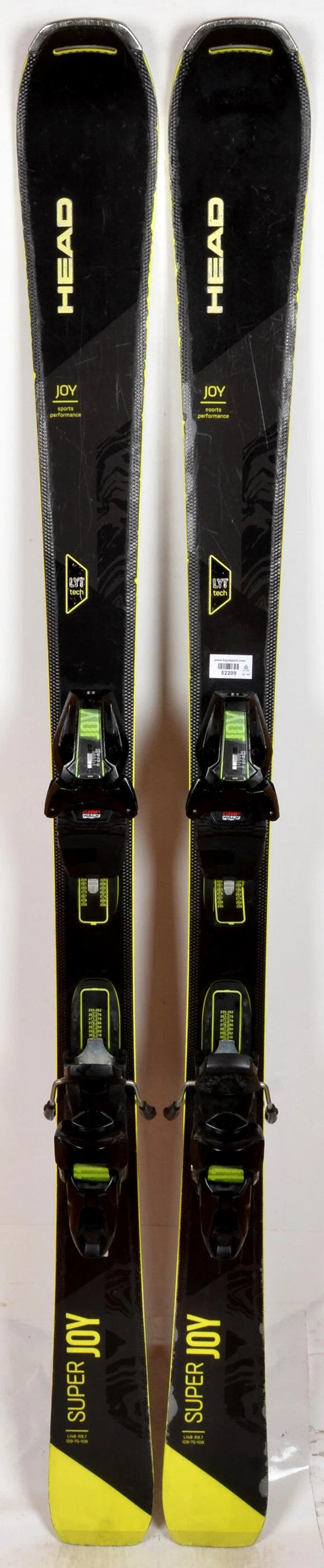 REONDITIONNE - Skis Head SUPER JOY black / yellow - CORRECT 2/4