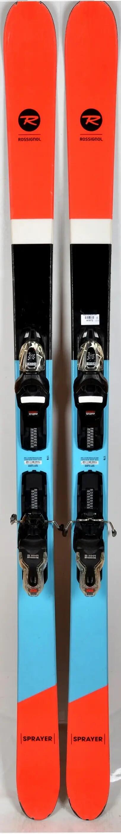 RECONDITIONNE - Skis Rossignol SPRAYER red / blue / blk - BON 4/4