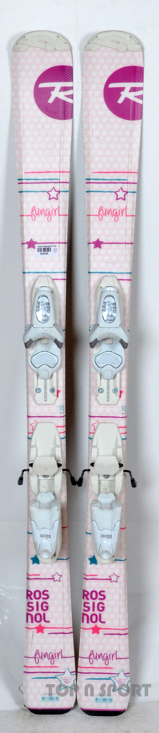 RECONDITIONNE - Skis junior Rossignol FUN GIRL Xpress Jr - BON 2/5