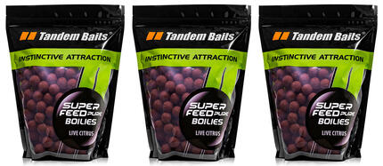 SuperFeed Pure Boilies Live Citrus 18mm 1kg 3-Pack Set