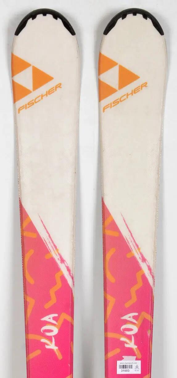 RECONDITIONNE - Skis junior Fischer KOA Jr white / pink - BON 1/3