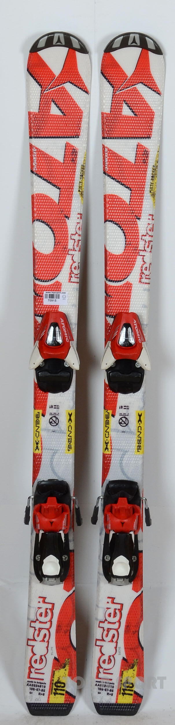 RECONDITIONNE - Skis junior Atomic REDSTER Junior white - Skis d'occas - BON 2/5
