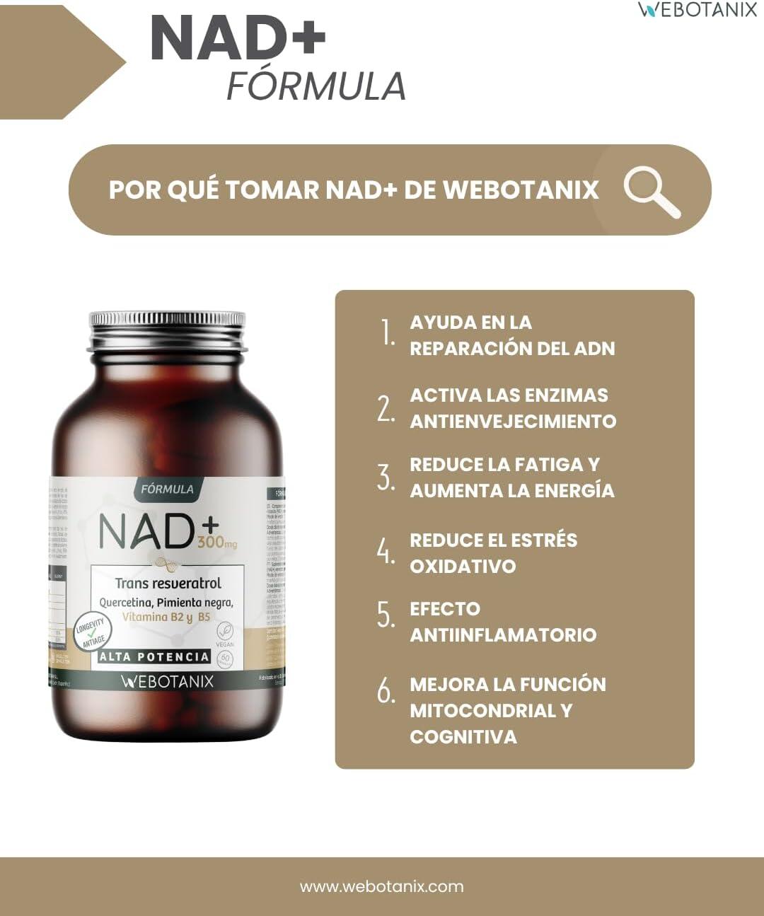 WeBotanix NAD+Resveratrol Fórmula 60 cápsulas 3/7