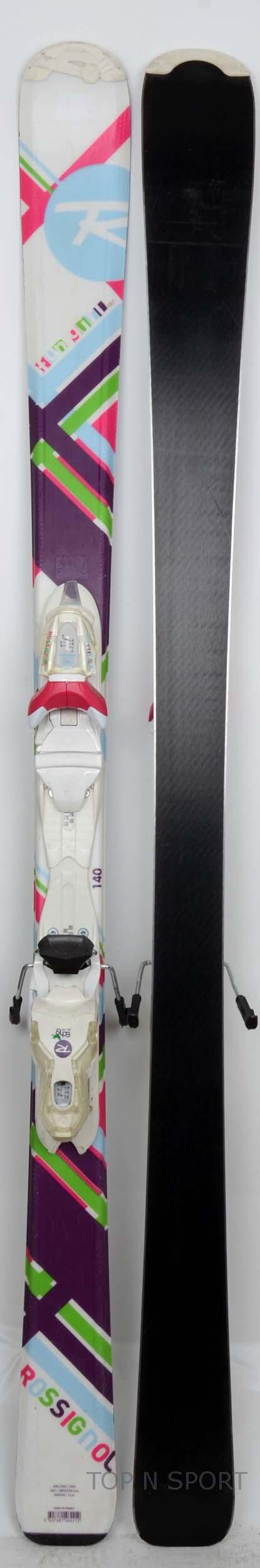 RECONDITIONNE - Skis junior Rossignol FUN GIRL - Skis d'occasion Junio - BON 2/5