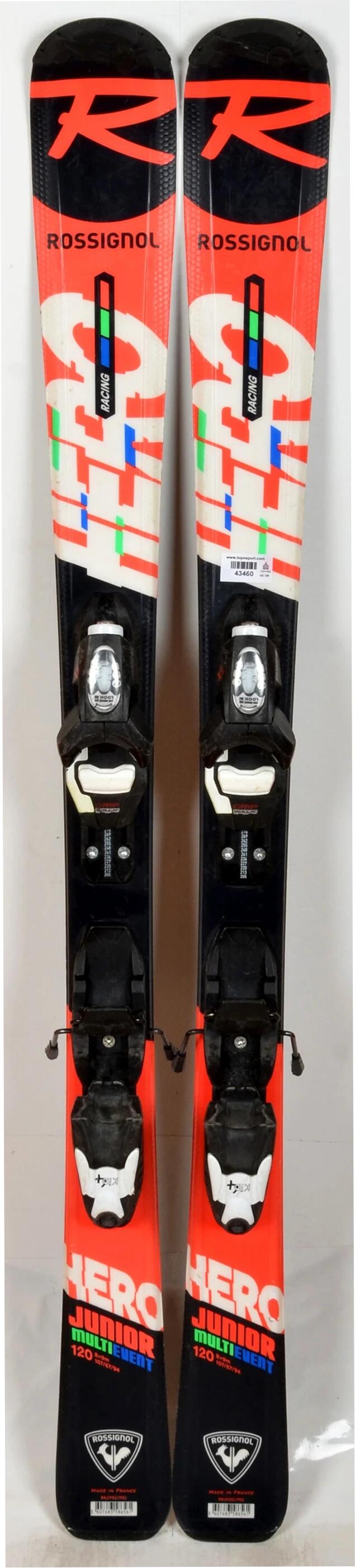 RECONDITIONNE - Skis junior Rossignol HERO Junior red - BON 2/3