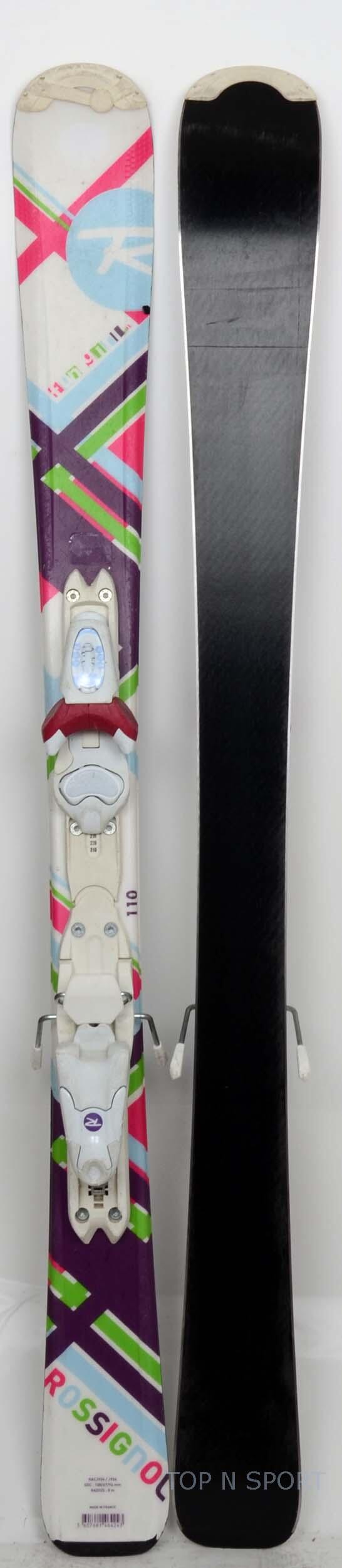 RECONDITIONNE - Skis junior Rossignol FUN GIRL - Skis d'occasion Junio - BON 5/5