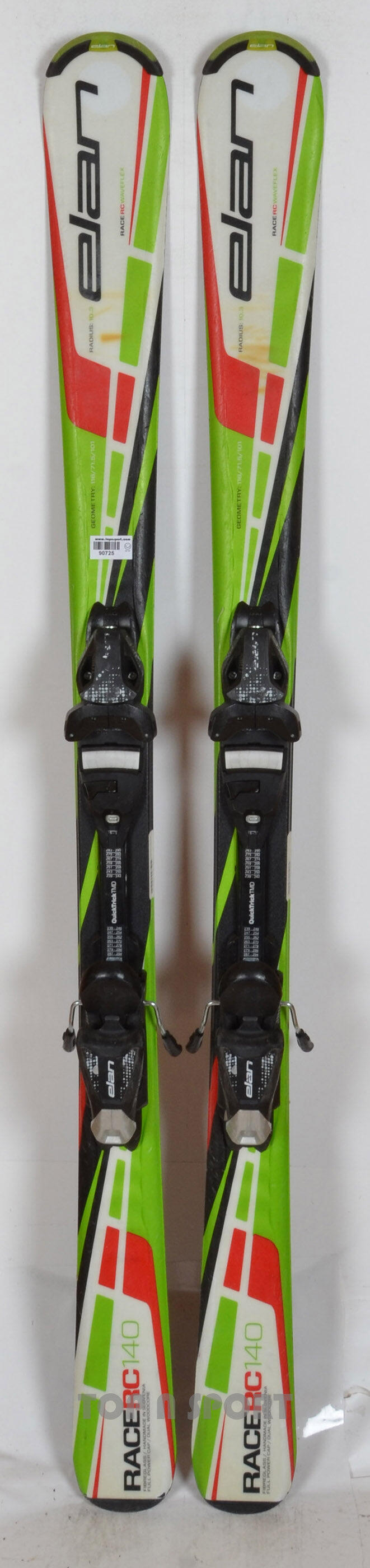 RECONDITIONNE - Skis junior Elan RC RACE QT white - BON 2/5