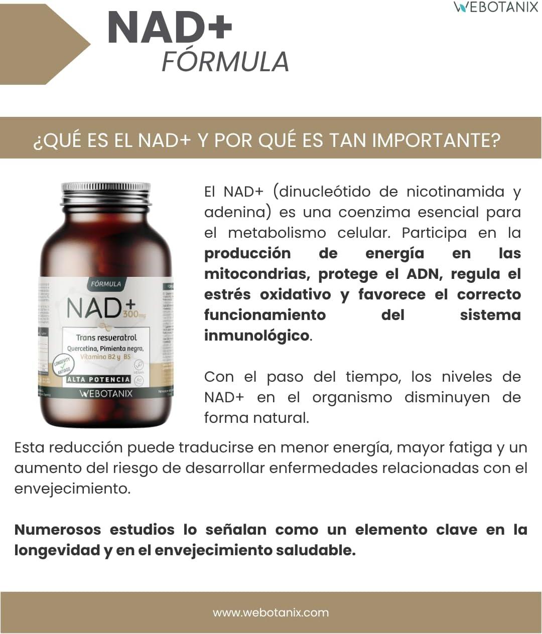 WeBotanix NAD+Resveratrol Fórmula 60 cápsulas 4/7