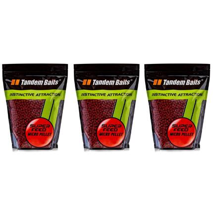 Micro-pellet karpiowy SuperFeed 2 mm / 1 kg – Zestaw Robin Red (3 sztuki)