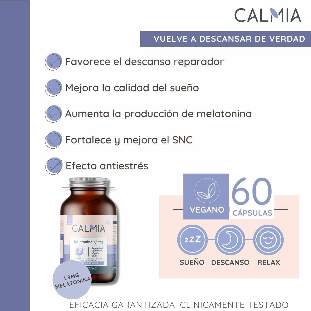 Calmia Night com Melatonina, GABA, Valeriana e Magnésio – 60 cápsulas 5/7