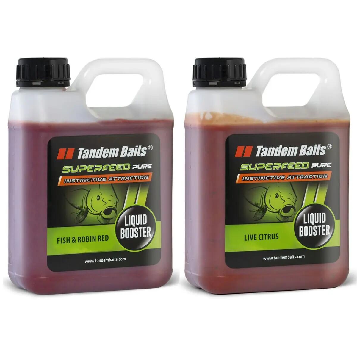TANDEM BAITS Booster do PVA SuperFeed Pure Ryba & Robin Red & Citrus 1000ml 2ks