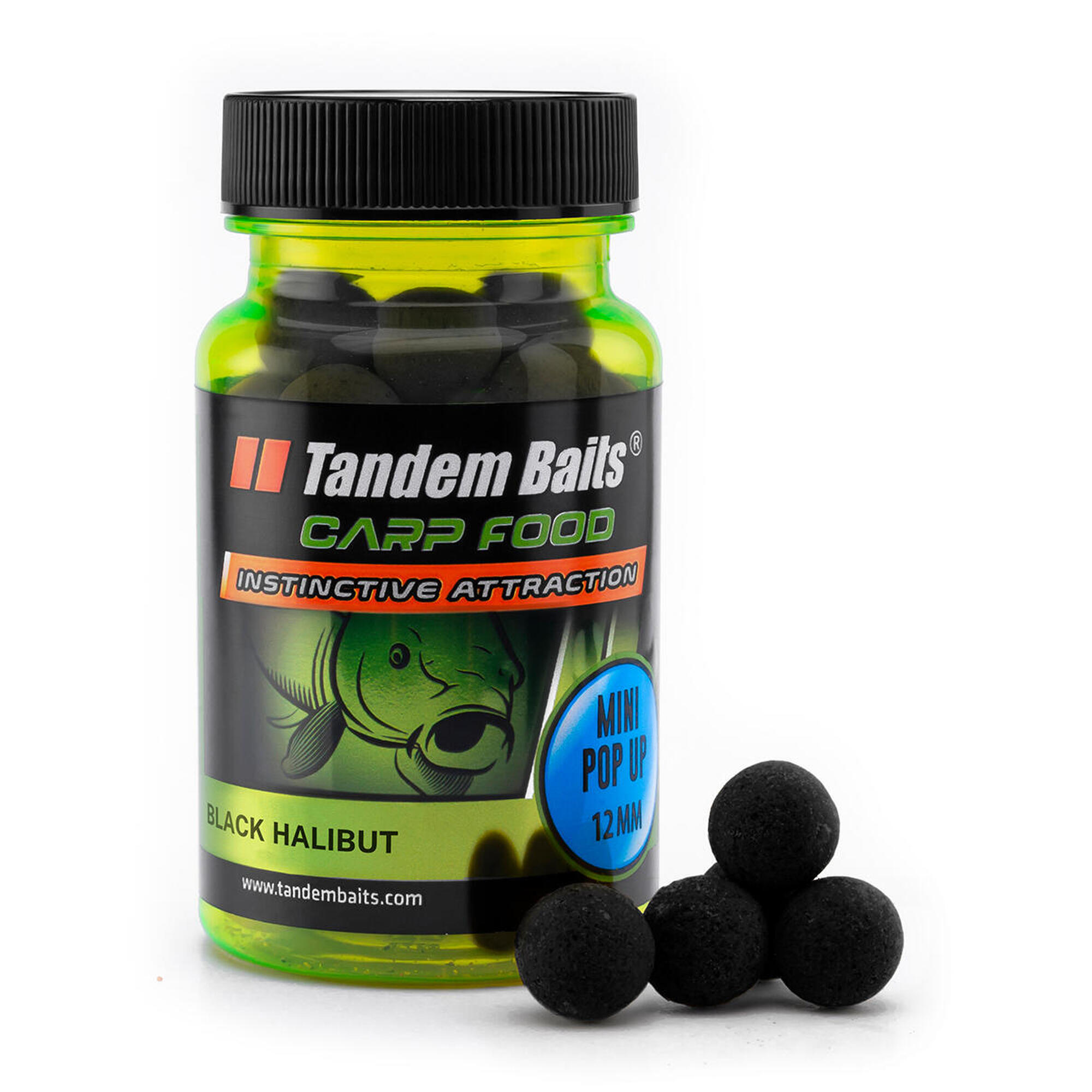 TANDEM BAITS Plovoucí boilies Carp Food Perfection Mini Halibut 12mm 30g
