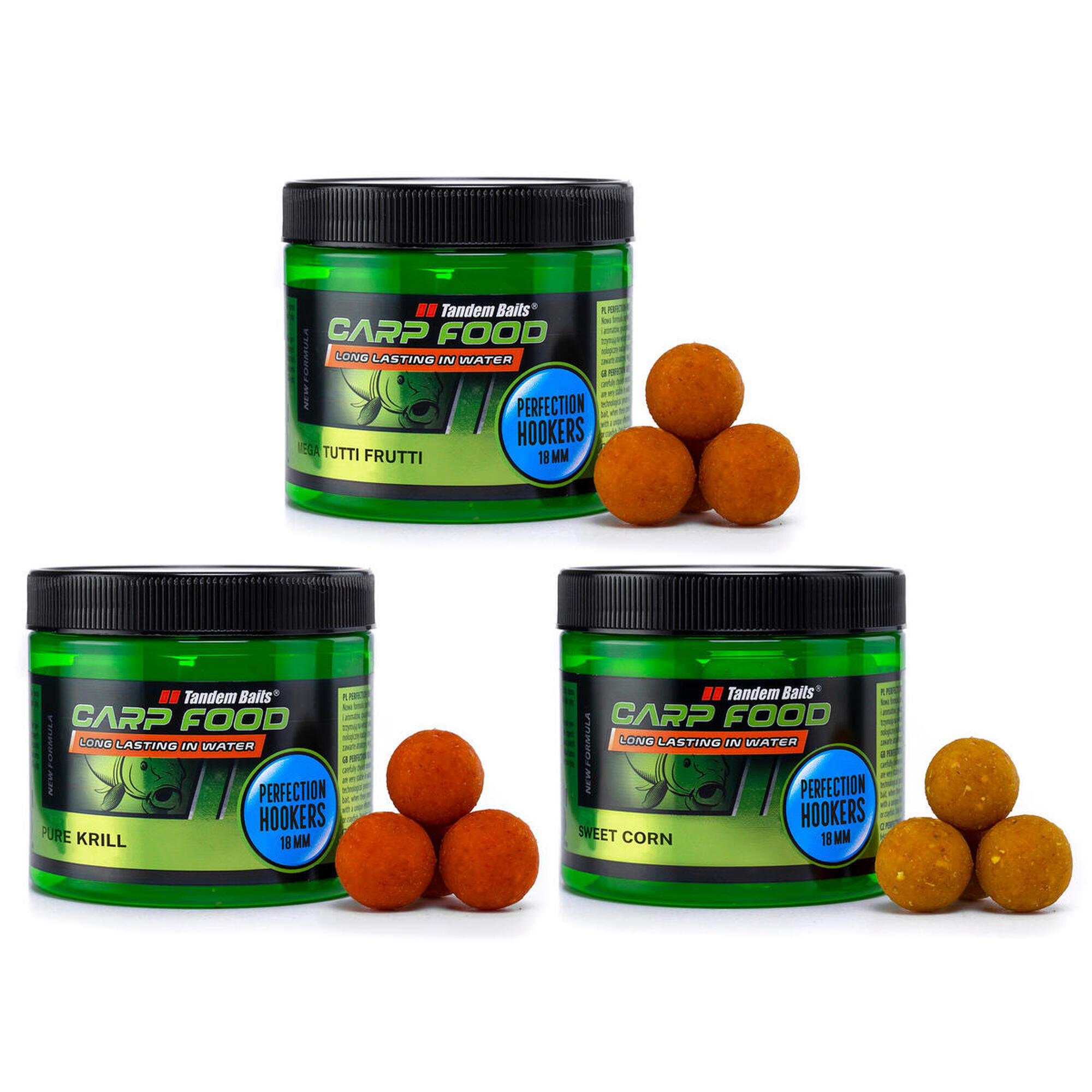TANDEM BAITS Chytací boilies Carp Food Perfection Mix č. 2 18mm 120g 3ks